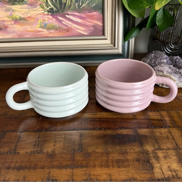 Thyme & Table Ribbed Stackable Mugs - Picture 6 of 6